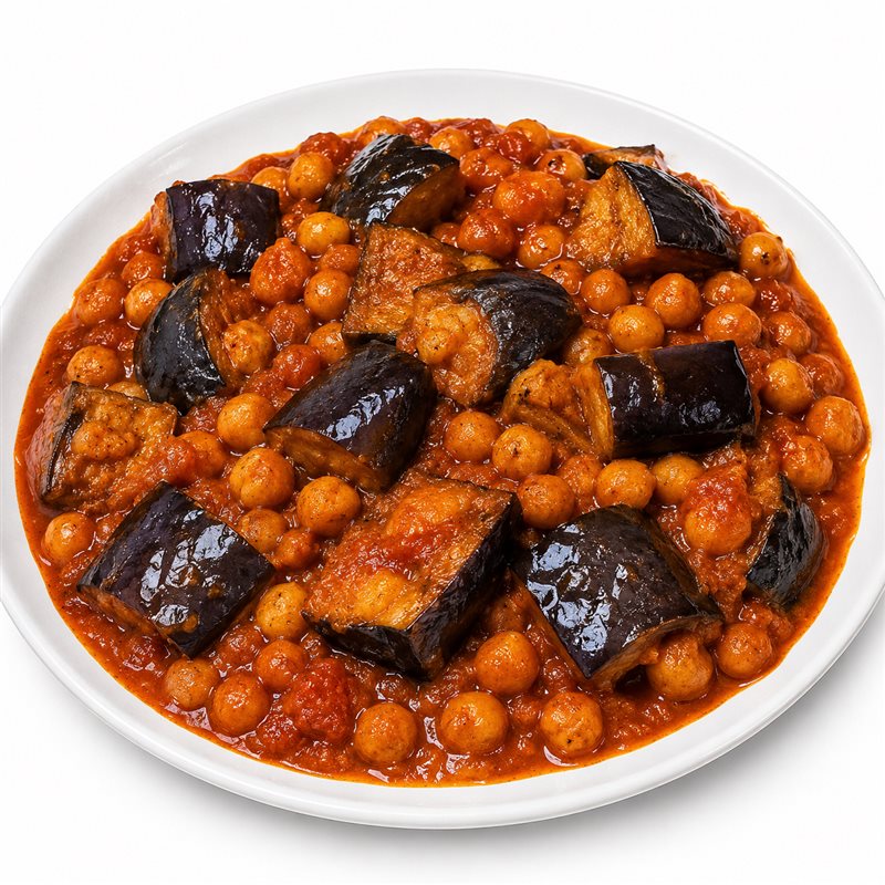 Ρεβύθια με μελιτζάνες